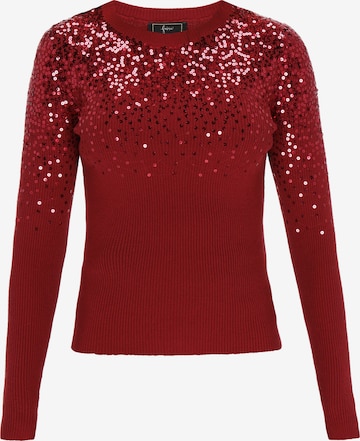 faina Svetr – červená: přední strana