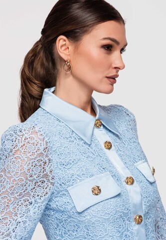 Ombre Blouse in Blauw
