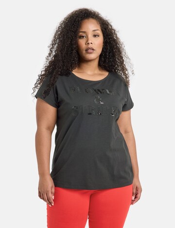 SAMOON - Camisa em preto: frente