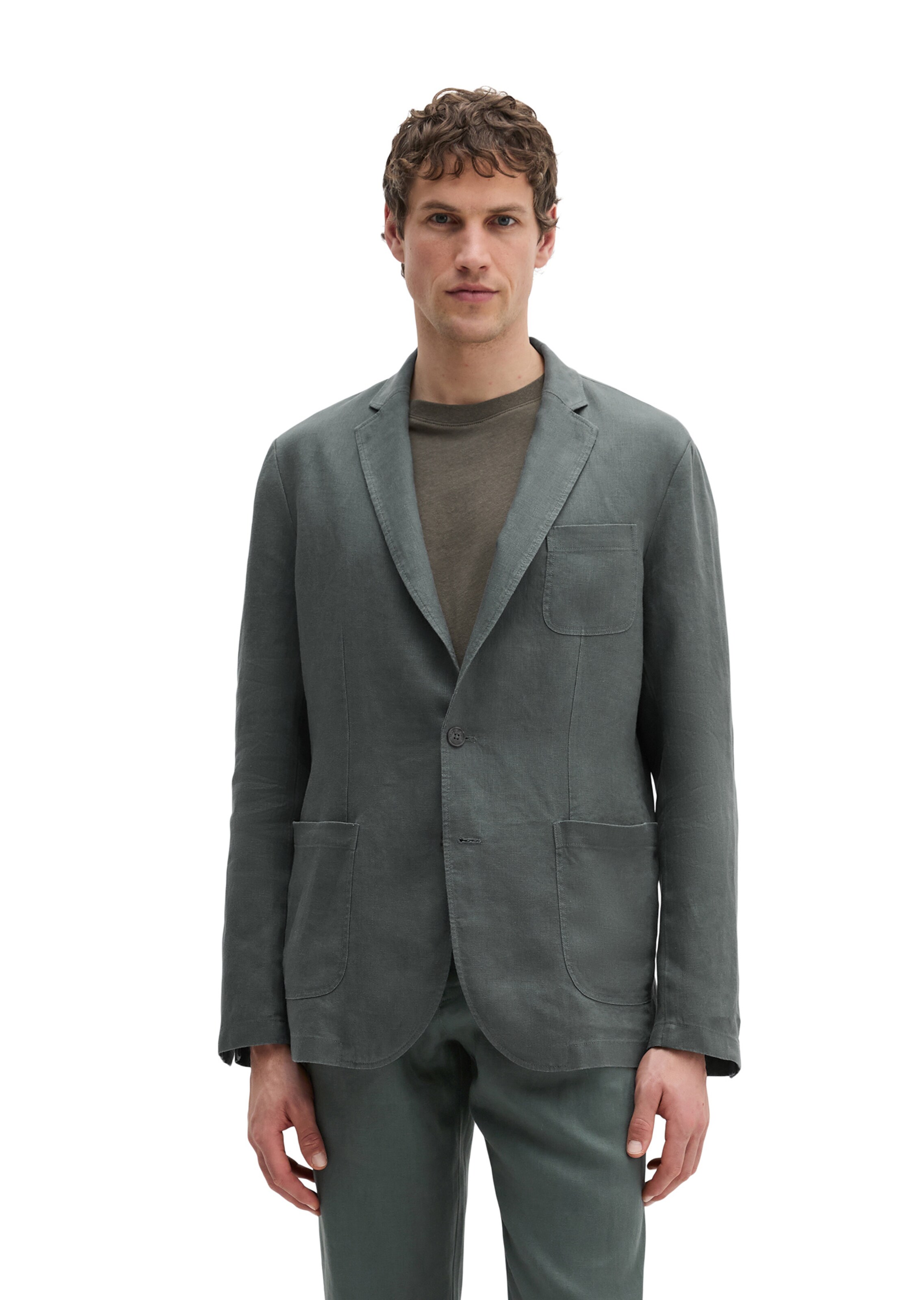 Marc O'Polo Regular Fit Sakko in Grau: Vorderseite