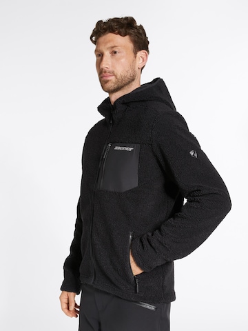 ZIENER Athletic Fleece Jacket 'JUHA' in Black