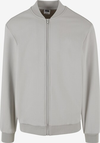 Urban Classics Zip-Up Hoodie in Grey: front