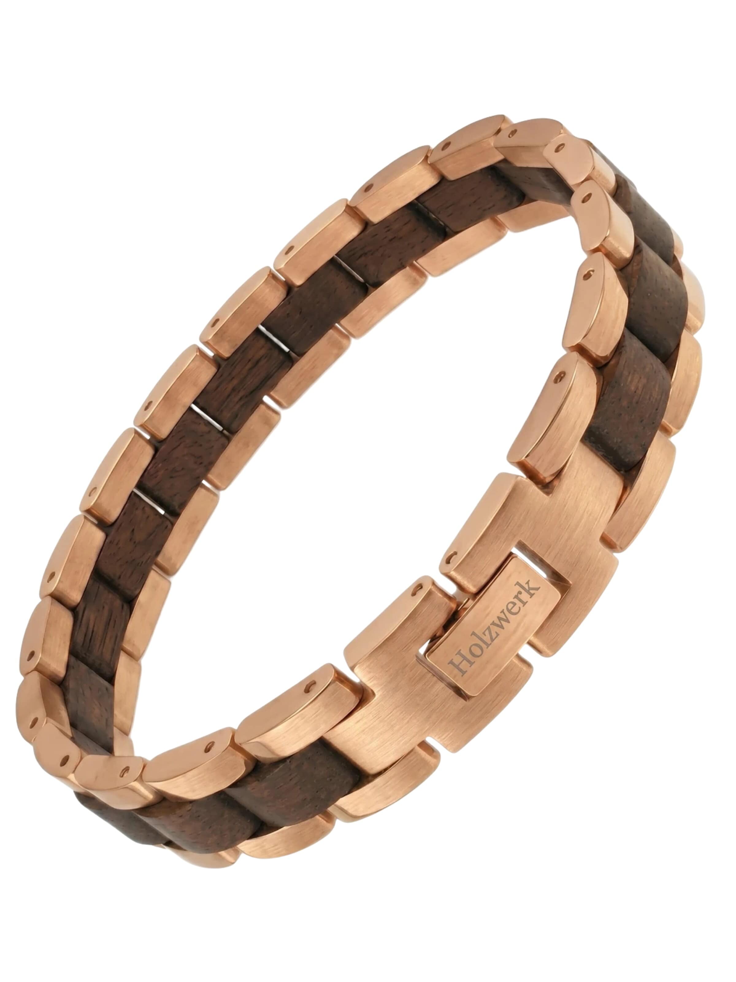 Bracelet 'MILASEE' Holzwerk en or : devant
