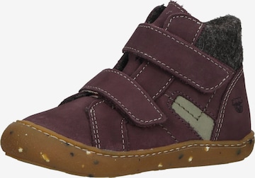 Pepino First-Step Shoes in Purple: front