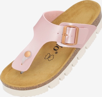 Palado Zehentrenner 'Palado Kos PL Metallic' in Pink: Vorderseite