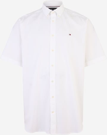 Tommy Hilfiger Big & Tall Regular Fit Paita 'FLEX' värissä valkoinen: etupuoli