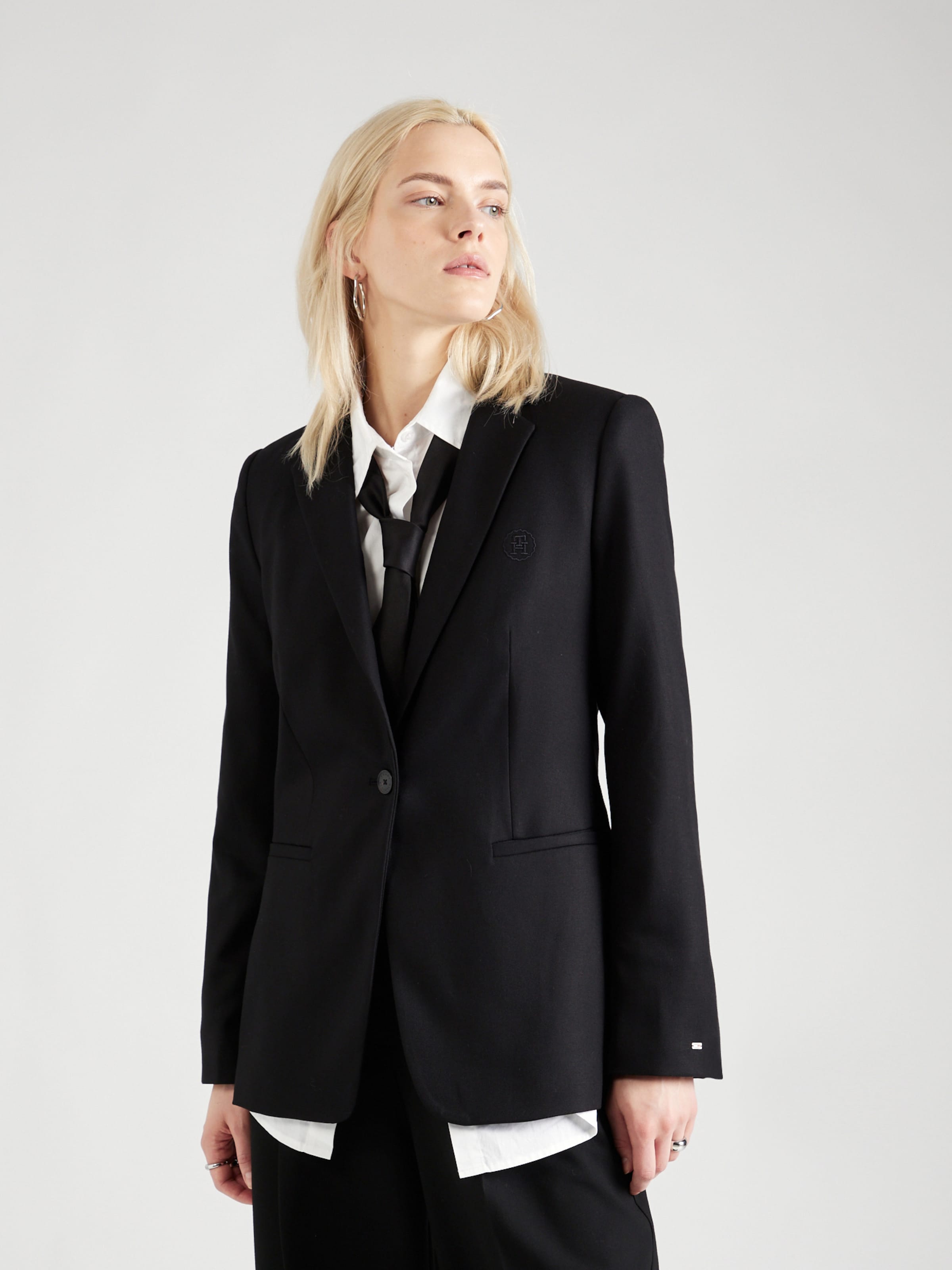 Tommy hilfiger black best sale blazer