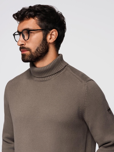 Ombre Pull-over 'OM-SWTN-0163' en brun foncé, Vue avec produit