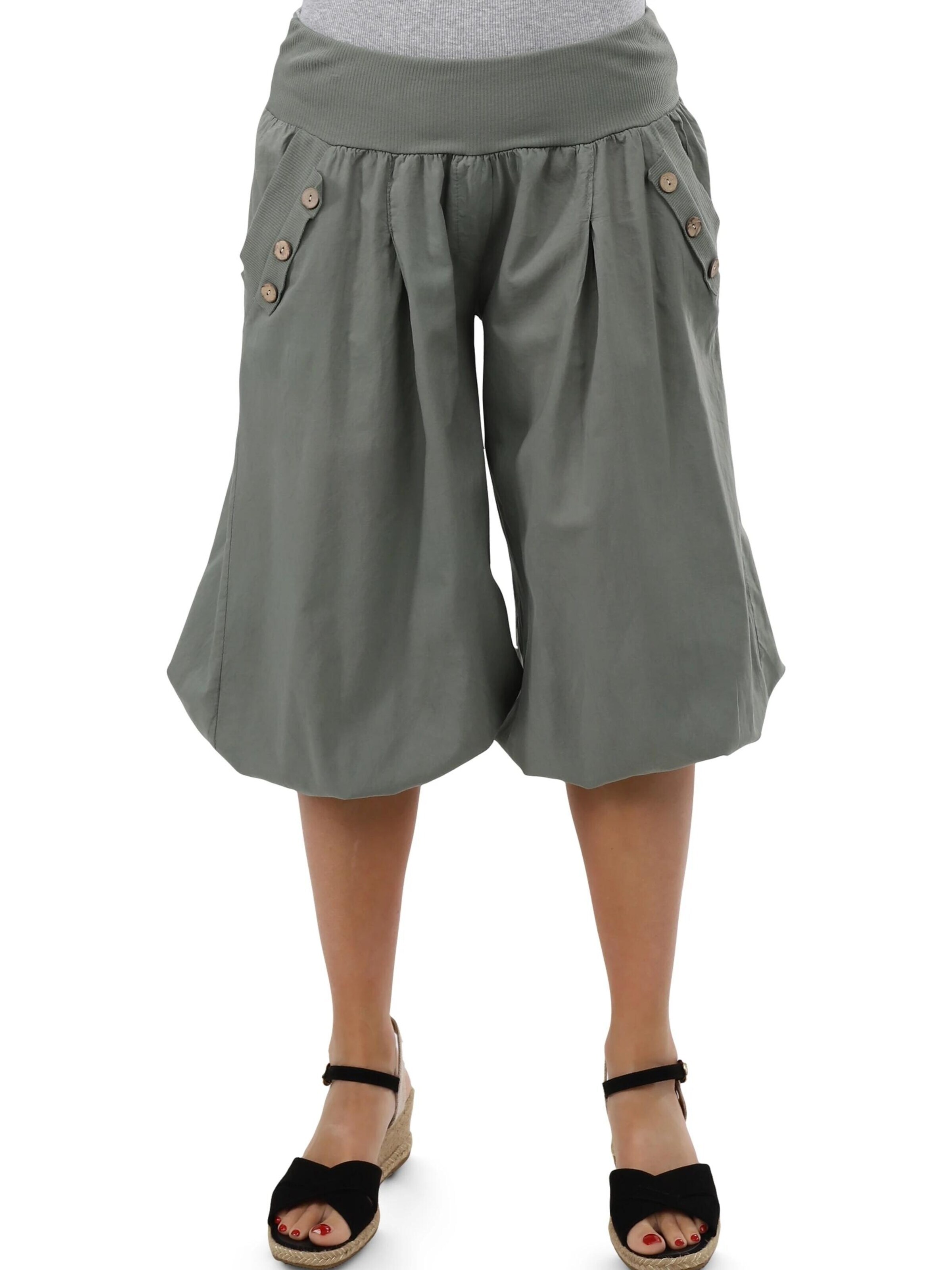 malito more than fashion Loose fit Harem Pants in Green