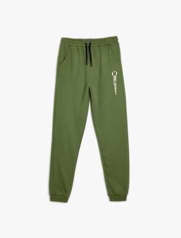 Koton Tapered Pants in Green: front