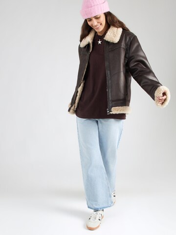 OH APRIL Póló 'Good Karma' - barna