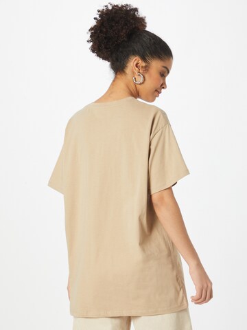 PIECES Oversized Shirt 'Rina' in Beige