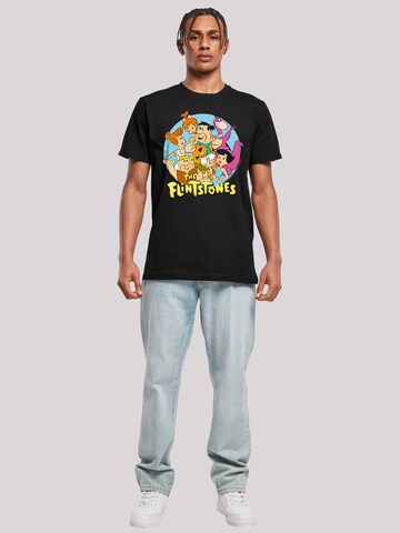 T-Shirt 'The Flintstones Group Circle' F4NT4STIC en noir