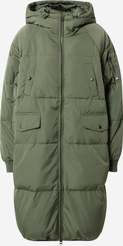 ICHI Winter coat 'BUNALA' in Green: front