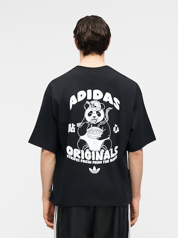 T-Shirt 'Chopsticks' ADIDAS ORIGINALS en noir : devant