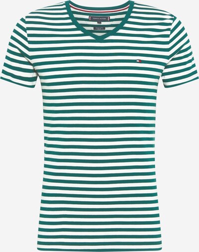 TOMMY HILFIGER Shirt in de kleur Groen / Wit, Productweergave