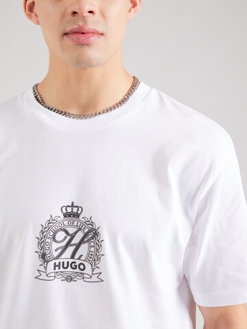 HUGO Футболка 'Daminor' в Белый