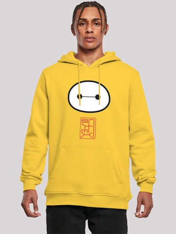 F4NT4STIC Sweatshirt 'Big Hero 6 Baymax' in Geel: voorkant