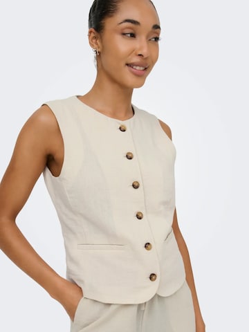 JDY Bodywarmer 'JDYCARA S/L WAISTCOAT' in Beige