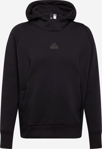 ADIDAS SPORTSWEAR Athletic Sweatshirt 'New Z.N.E. Premium' in Black: front