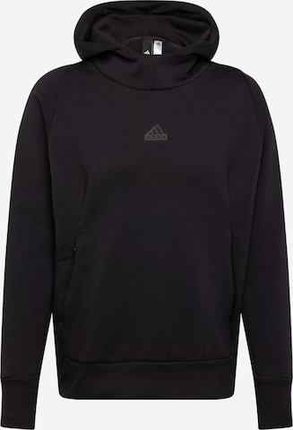 ADIDAS SPORTSWEAR Sportsweatshirt 'New Z.N.E. Premium' in Schwarz: predná strana