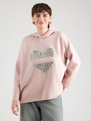 Hailys - Sweatshirt 'La44uri' em rosa: frente