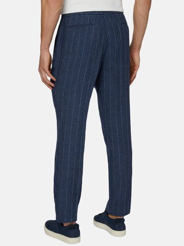 Boggi Milano Regular Pleat-front trousers in Blue