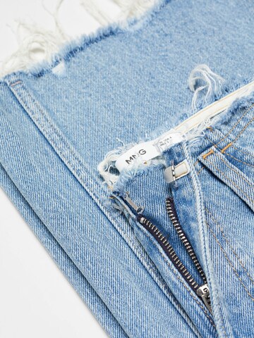 Wide leg Jeans 'Amaia' de la MANGO pe albastru