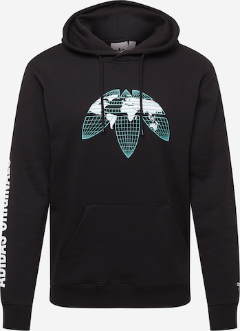 ADIDAS ORIGINALS Sweatshirt in Black: front