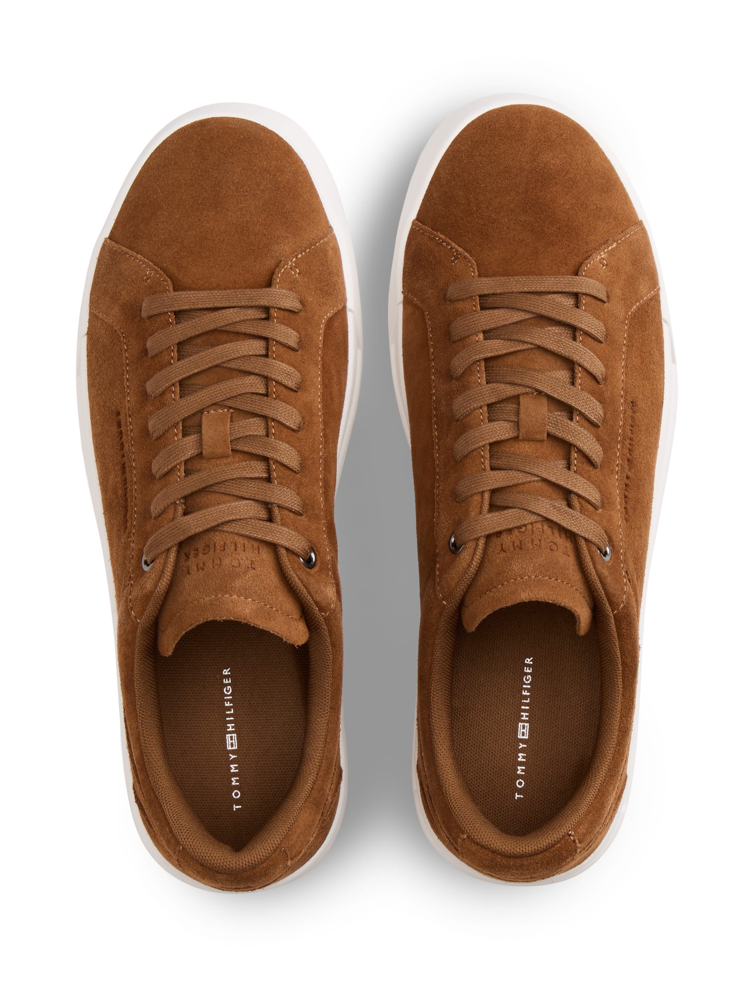 TOMMY HILFIGER Низкие кроссовки 'COURT PREMIUM' в Коричневый