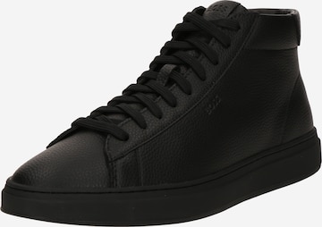 BOSS Trampki wysokie 'Kieran' w kolorze czarny: przód