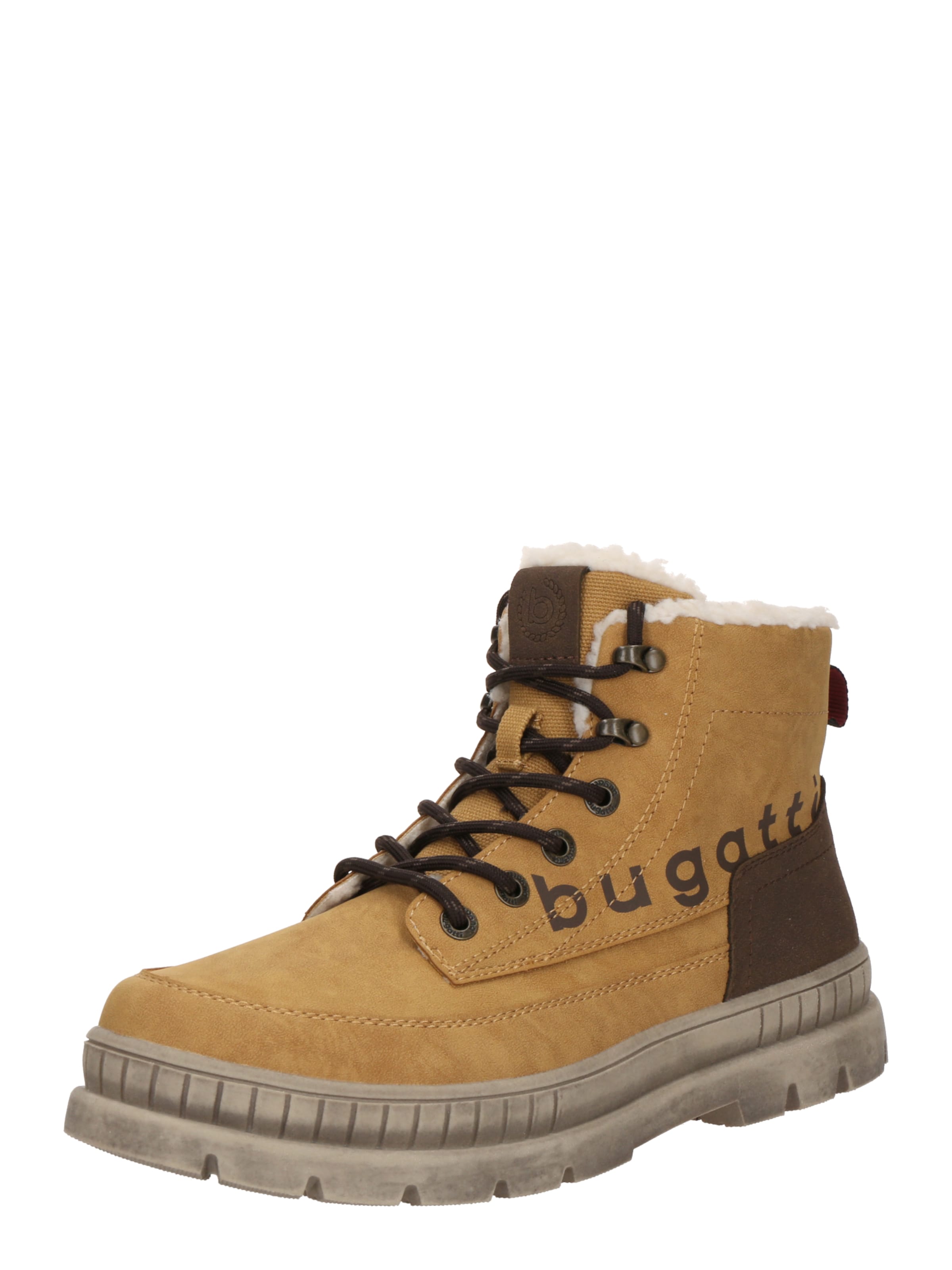 bugatti - Botas con cordones 'AGA' en beige: frente