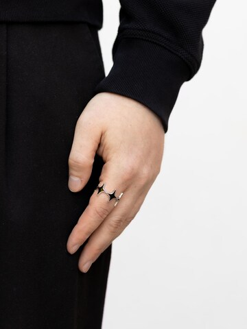 warpedsense Ring 'Molten Flare'‌‌‌‌‌‌‌ in Silber