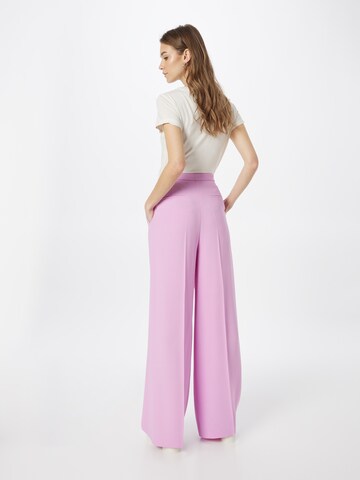 Wide leg Pantaloni cu dungă 'Tacilana' de la BOSS pe roz