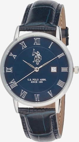 U.S. POLO ASSN. Analoguhr 'Daniel' in Blau: Vorderseite