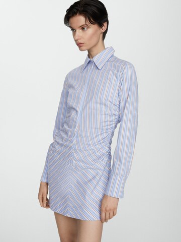 MANGO Shirt Dress 'Medine' in Blue: front