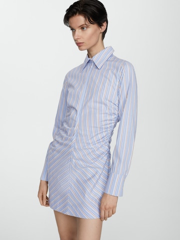 MANGO Košilové šaty 'Medine' – modrá: přední strana