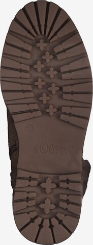 s.Oliver - Botines con cordones en beige