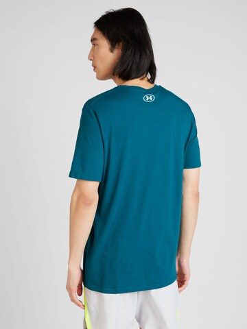 T-Shirt fonctionnel 'Foundation' UNDER ARMOUR en bleu