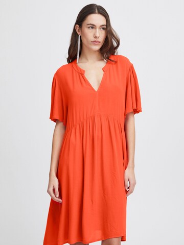 ICHI Dress 'MARRAKECH' in Red: front