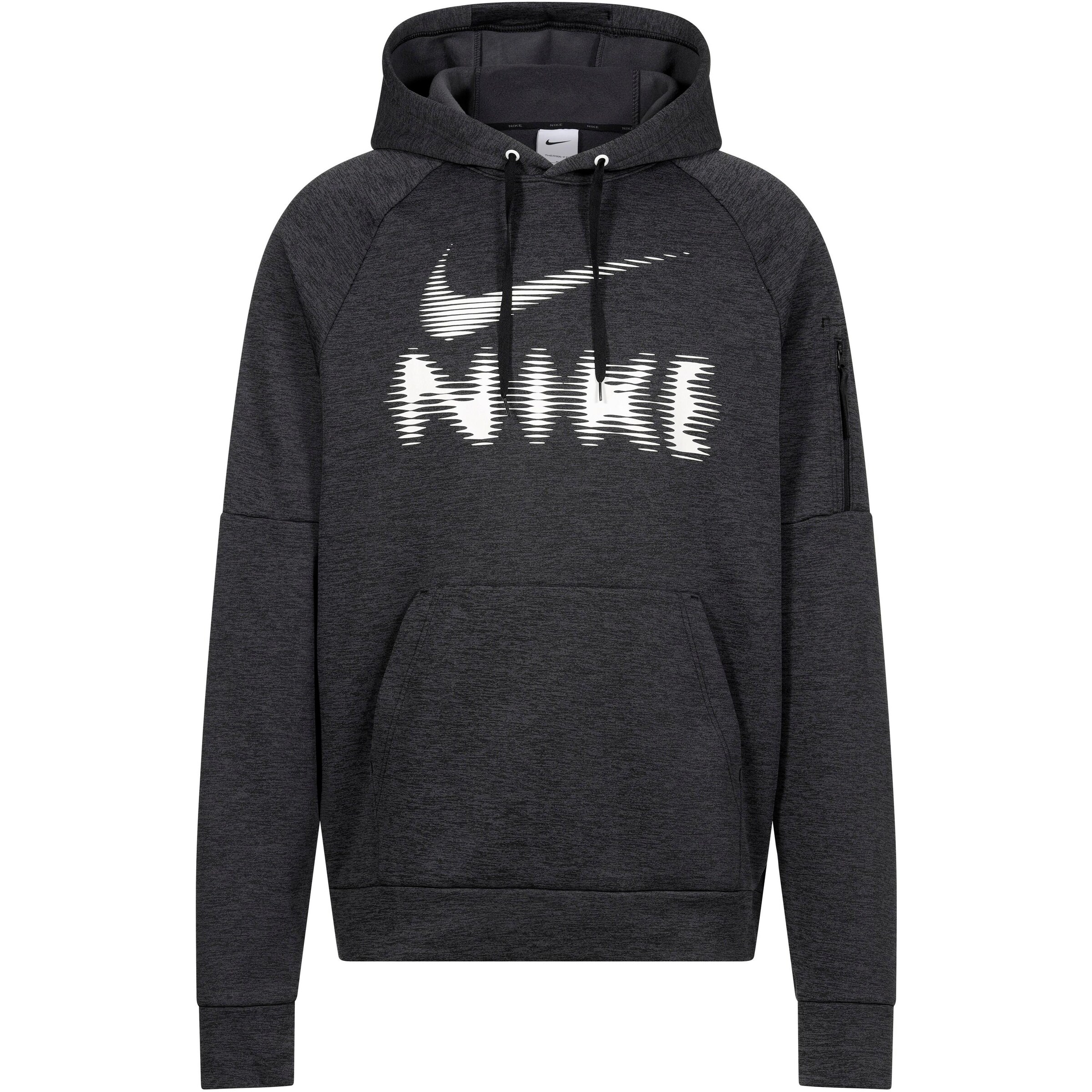 NIKE Athletic Sweatshirt 'Swoosh' in mottled black, Item view