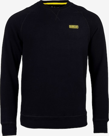 Barbour International Sweatshirt in Zwart: voorkant