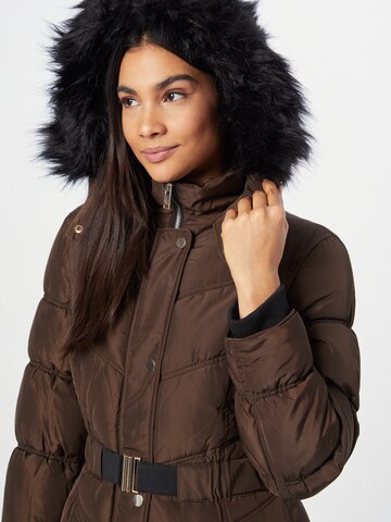 River Island Wintermantel in Braun