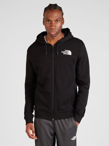 THE NORTH FACE Sweatjacke in Schwarz: predná strana