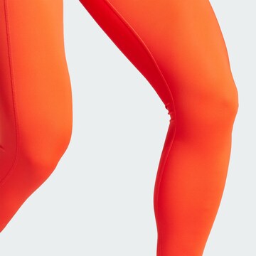 ADIDAS PERFORMANCE Skinny Sporthose 'Optime Power' in Orange