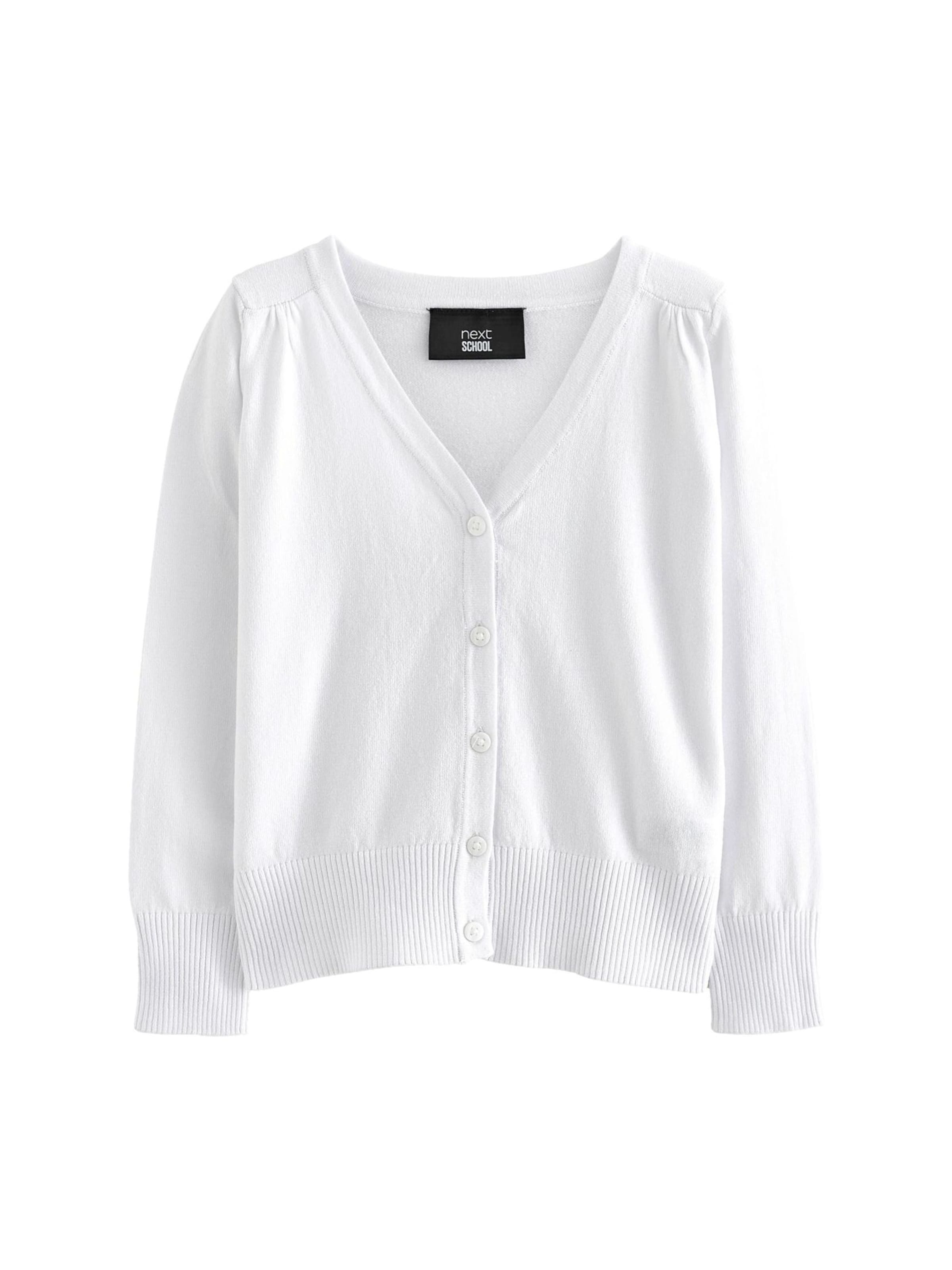 Geacă tricotată de la Next pe alb: față