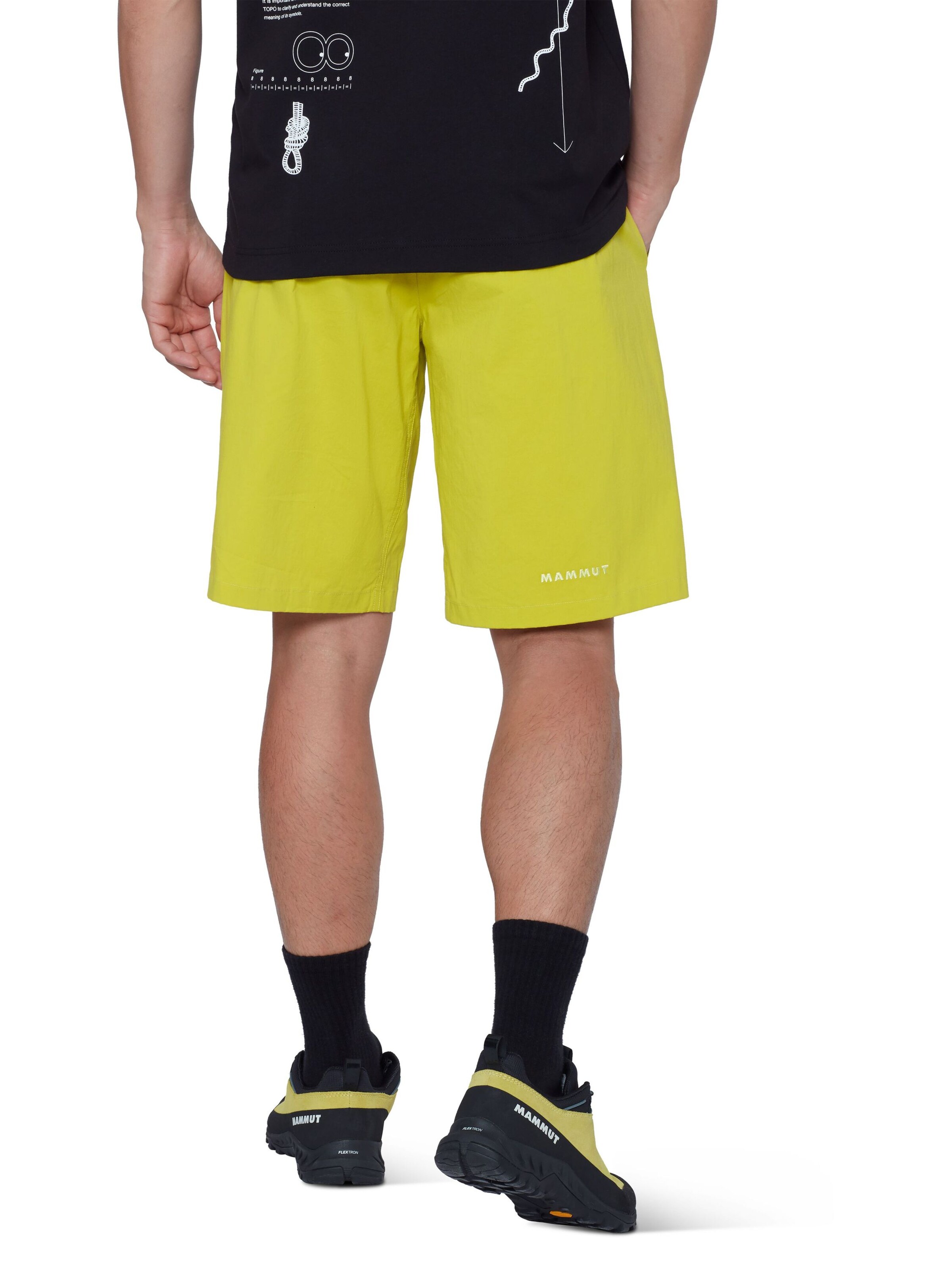 MAMMUT Regular Outdoor Pants in Yellow