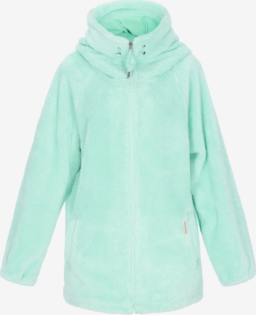 Schmuddelwedda Fleece jas in Groen: voorkant