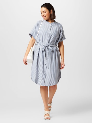 ONLY Carmakoma Shirt Dress in Blue