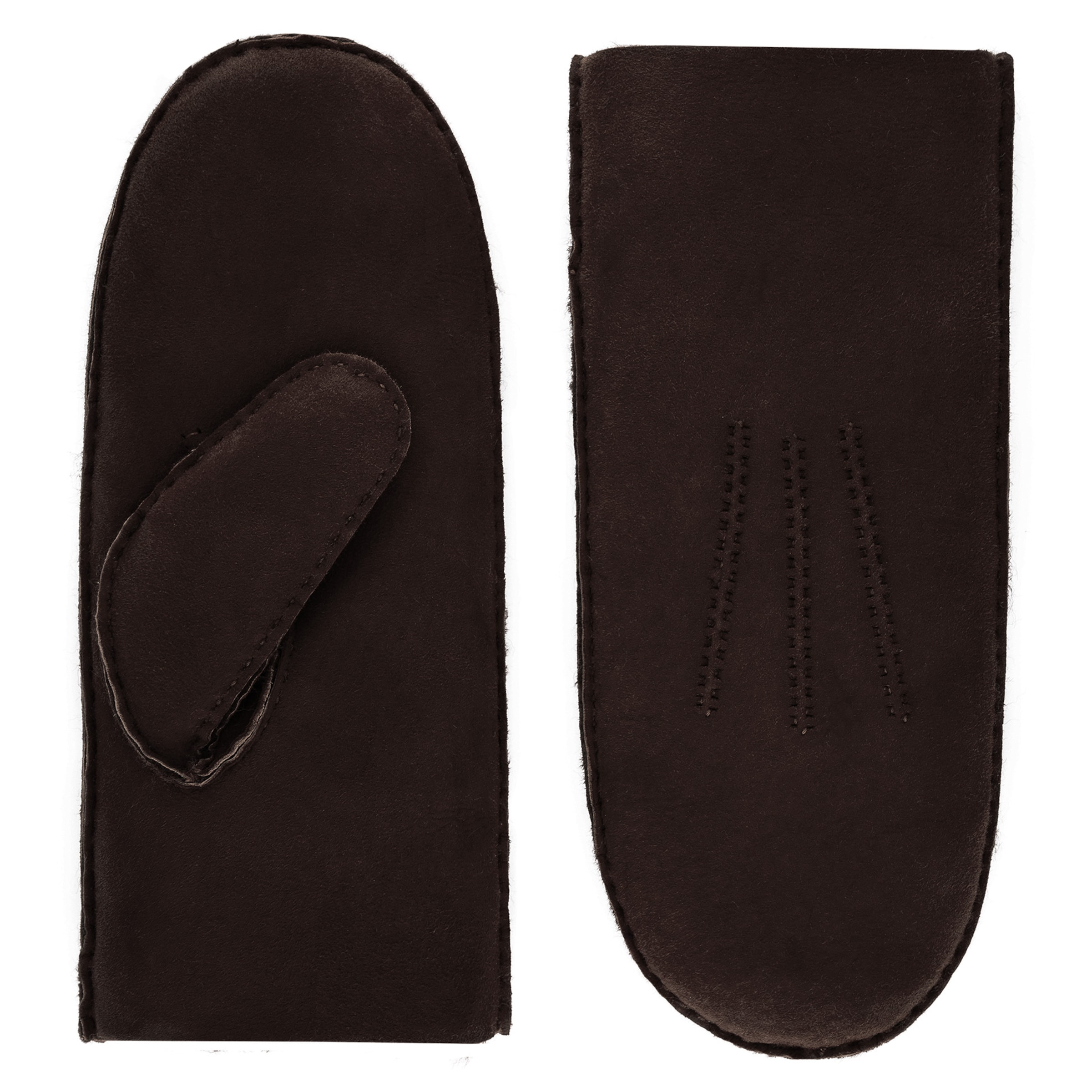 Roeckl Mittens 'OSLO' in Brown: front
